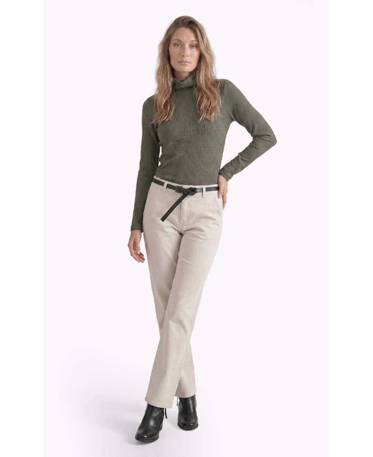 Blusa Alegra High Neck Verde Oliva