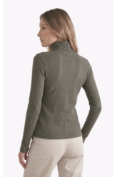 Blusa Alegra High Neck Verde Oliva