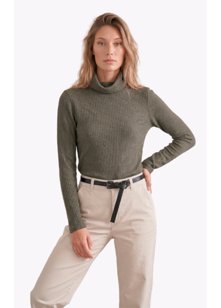 Blusa Alegra High Neck Verde Oliva