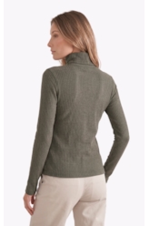 Blusa Alegra High Neck Verde Oliva