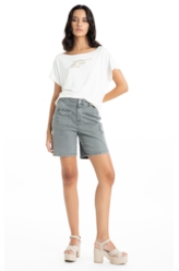 Blusa Baby Look Mini Viscolycra Off White