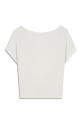 Blusa Baby Look Mini Viscolycra Off White