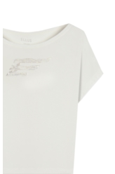 Blusa Baby Look Mini Viscolycra Off White