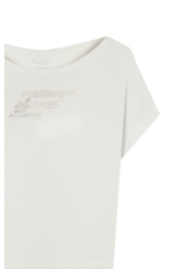 Blusa Baby Look Mini Viscolycra Off White