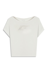 Blusa Baby Look Mini Viscolycra Off White