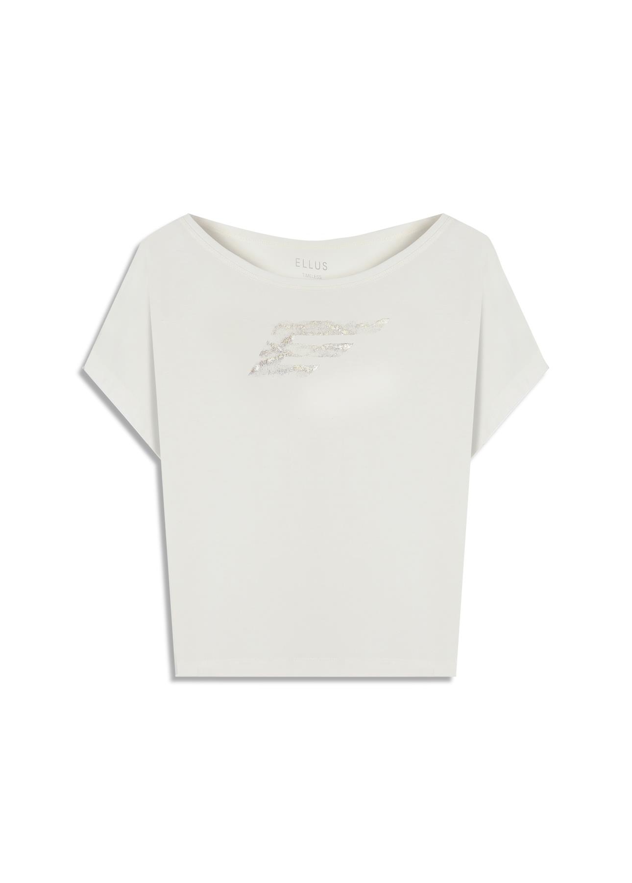 Blusa Baby Look Mini Viscolycra Off White