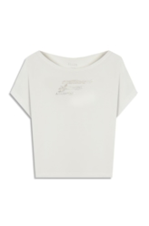 Blusa Baby Look Mini Viscolycra Off White