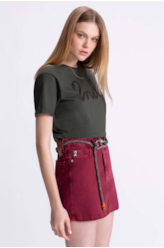 Blusa Básica Snake Verde Militar