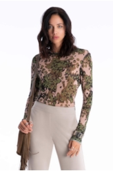 Blusa Beattle Ellus Estampado