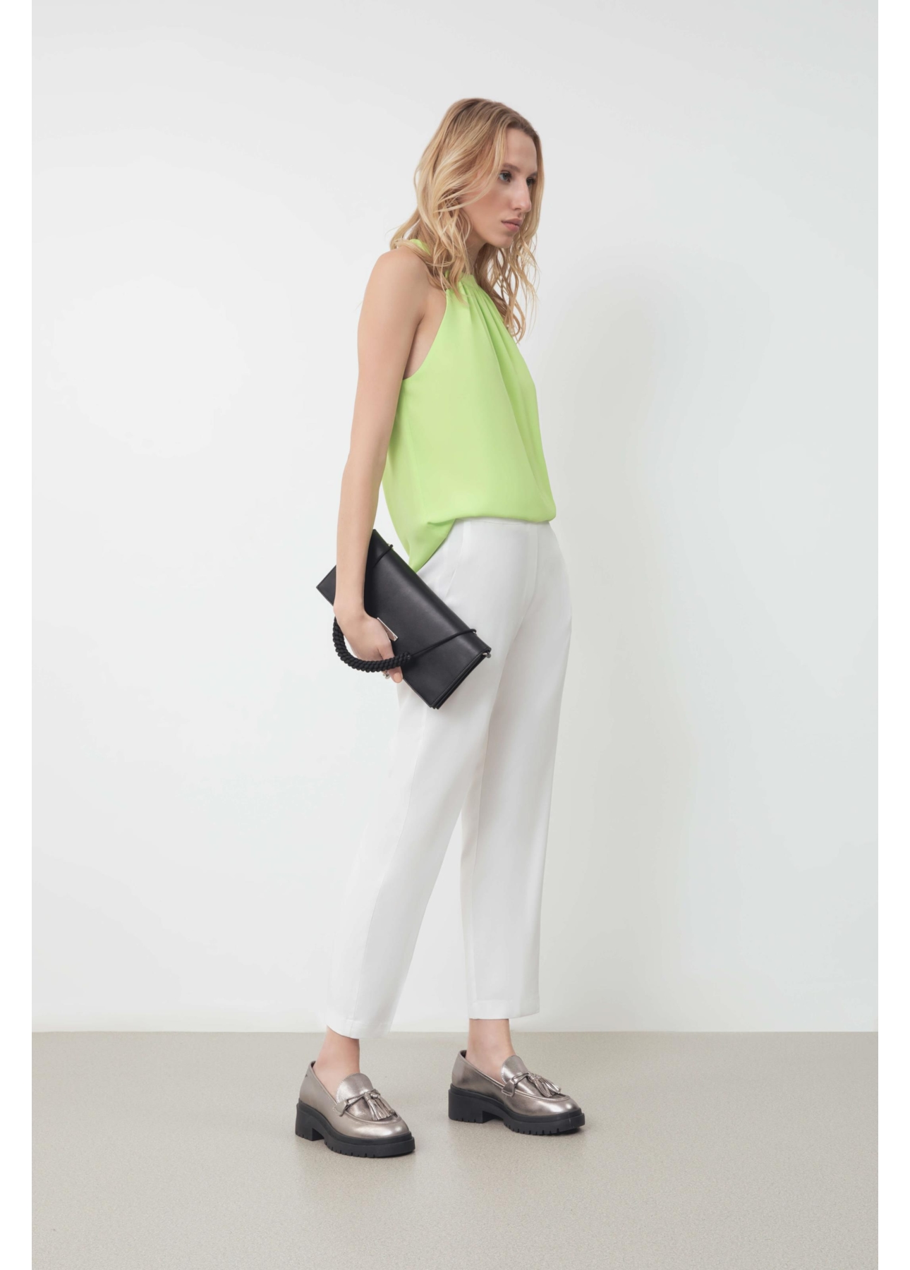 Blusa Beta Ellus Sleeveless Lemon
