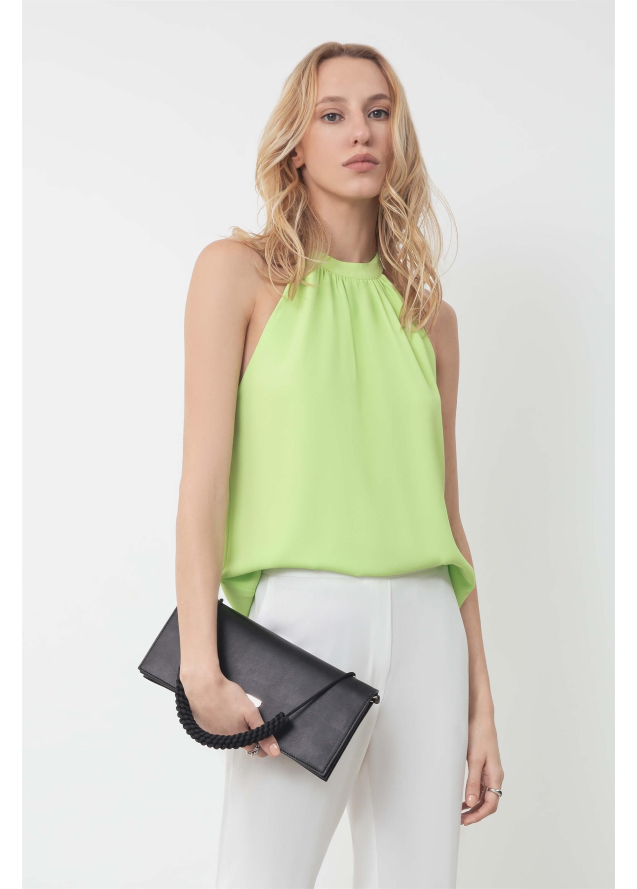 Blusa Beta Ellus Sleeveless Lemon
