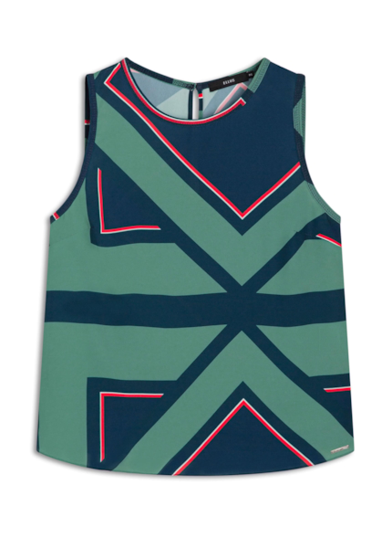 Blusa Beta Geometrico Sleeveless Padrao 1