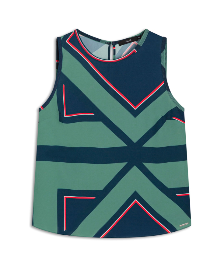 Blusa Beta Geometrico Sleeveless Padrao 1