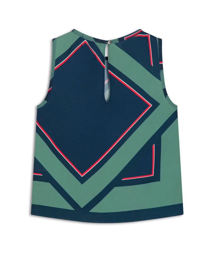 Blusa Beta Geometrico Sleeveless Padrao 1