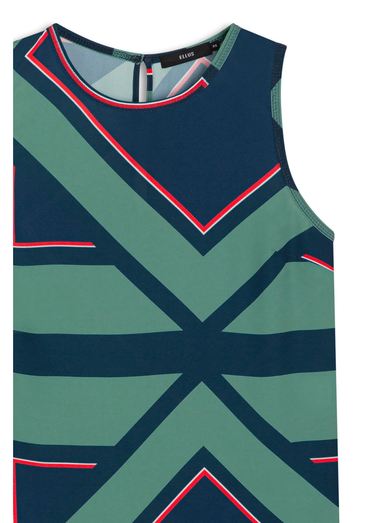 Blusa Beta Geometrico Sleeveless Padrao 1