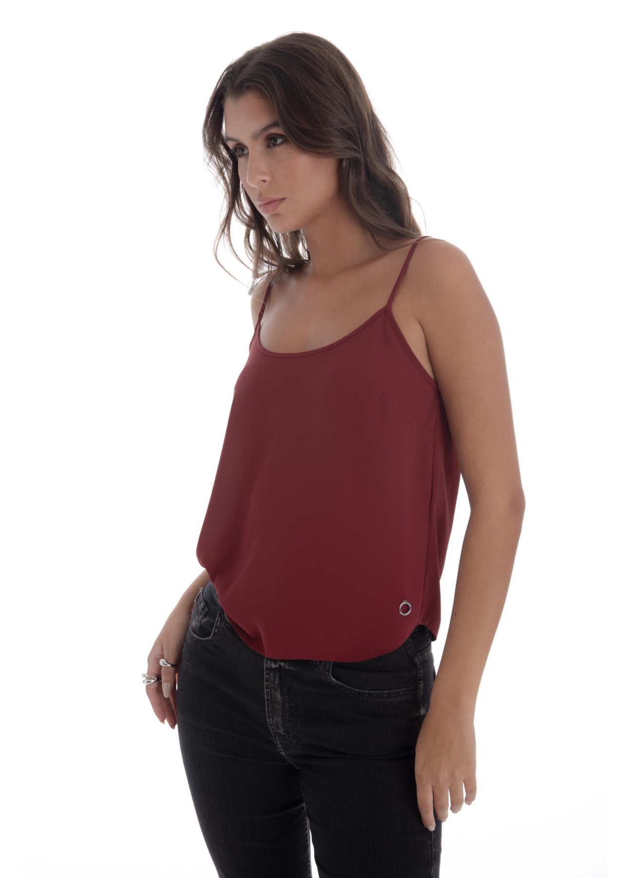 Blusa Beta Sleeveless Dark Wine