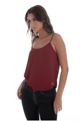 Blusa Beta Sleeveless Dark Wine