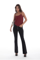 Blusa Beta Sleeveless Dark Wine