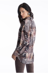 Blusa Beta Snake Buttons Estampado 1