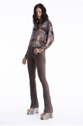 Blusa Beta Snake Buttons Estampado 1