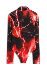 Blusa Bold Light Body Colar High Estampado