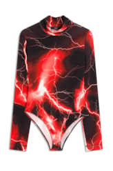 Blusa Bold Light Body Colar High Estampado