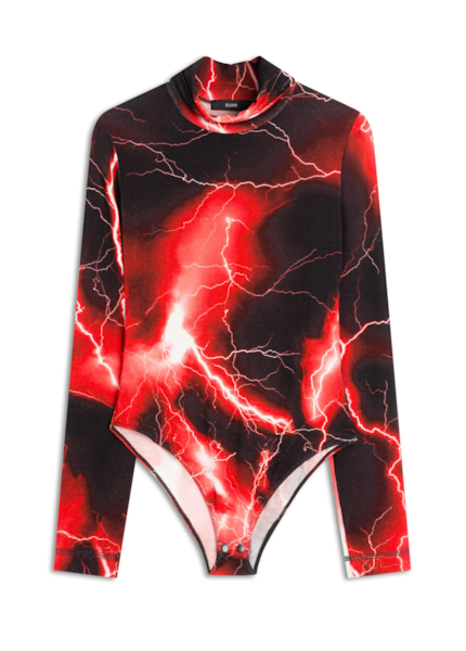 Blusa Bold Light Body Colar High Estampado
