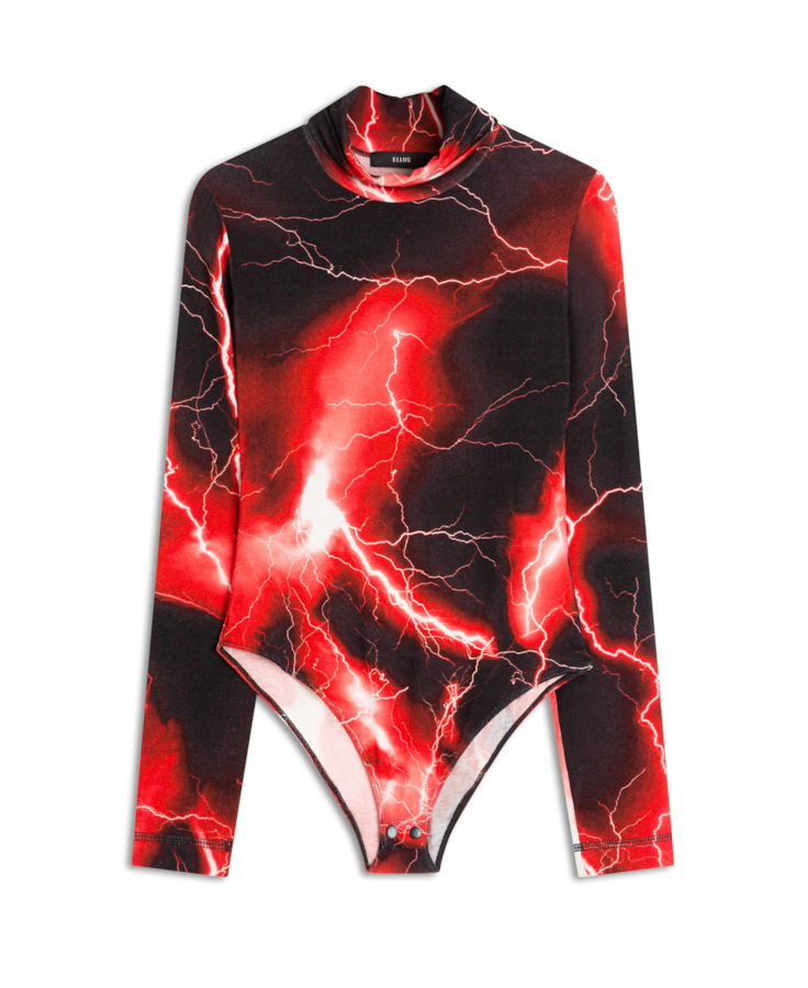 Blusa Bold Light Body Colar High Estampado