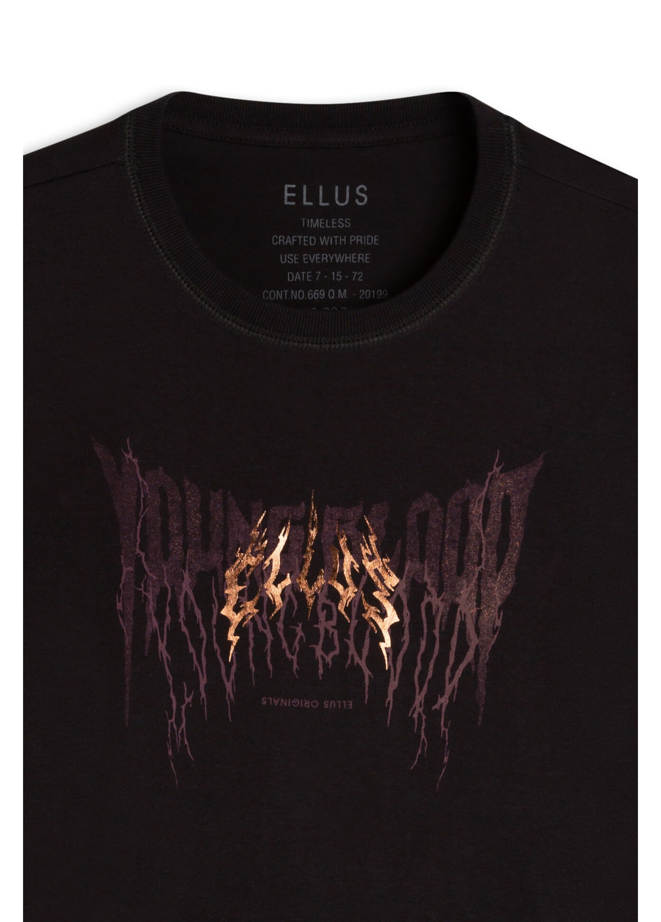Blusa Boxy Cropped Young Blood Preto