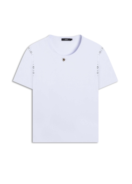 Blusa Boxy Eyelet Off White