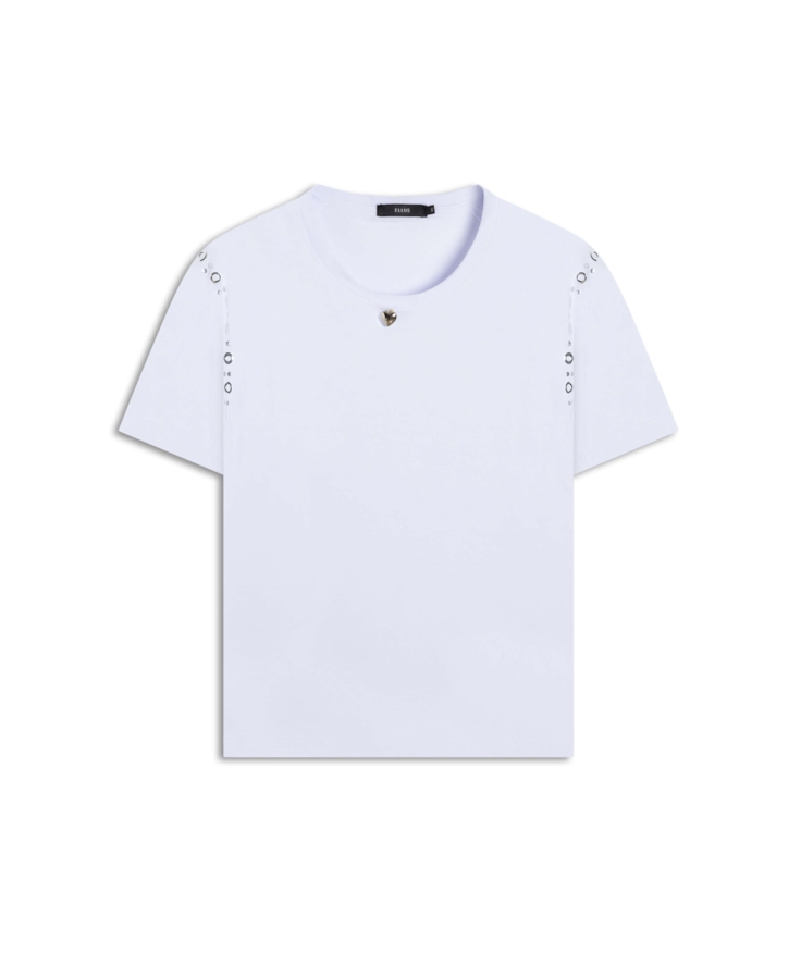 Blusa Boxy Eyelet Off White