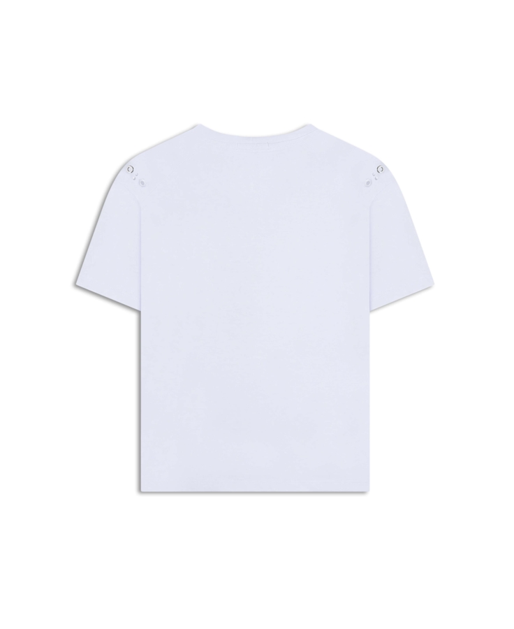 Blusa Boxy Eyelet Off White