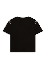 Blusa Boxy Eyelet Preto