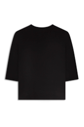 Blusa Boxy Glitter Snake Preto