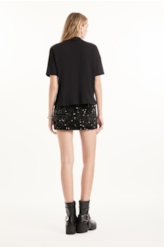 Blusa Boxy Piercing Ellus Preto