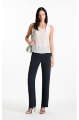 Blusa Chiffon Bandana Sleeveless Off White