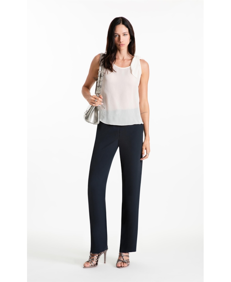 Blusa Chiffon Bandana Sleeveless Off White