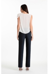 Blusa Chiffon Bandana Sleeveless Off White