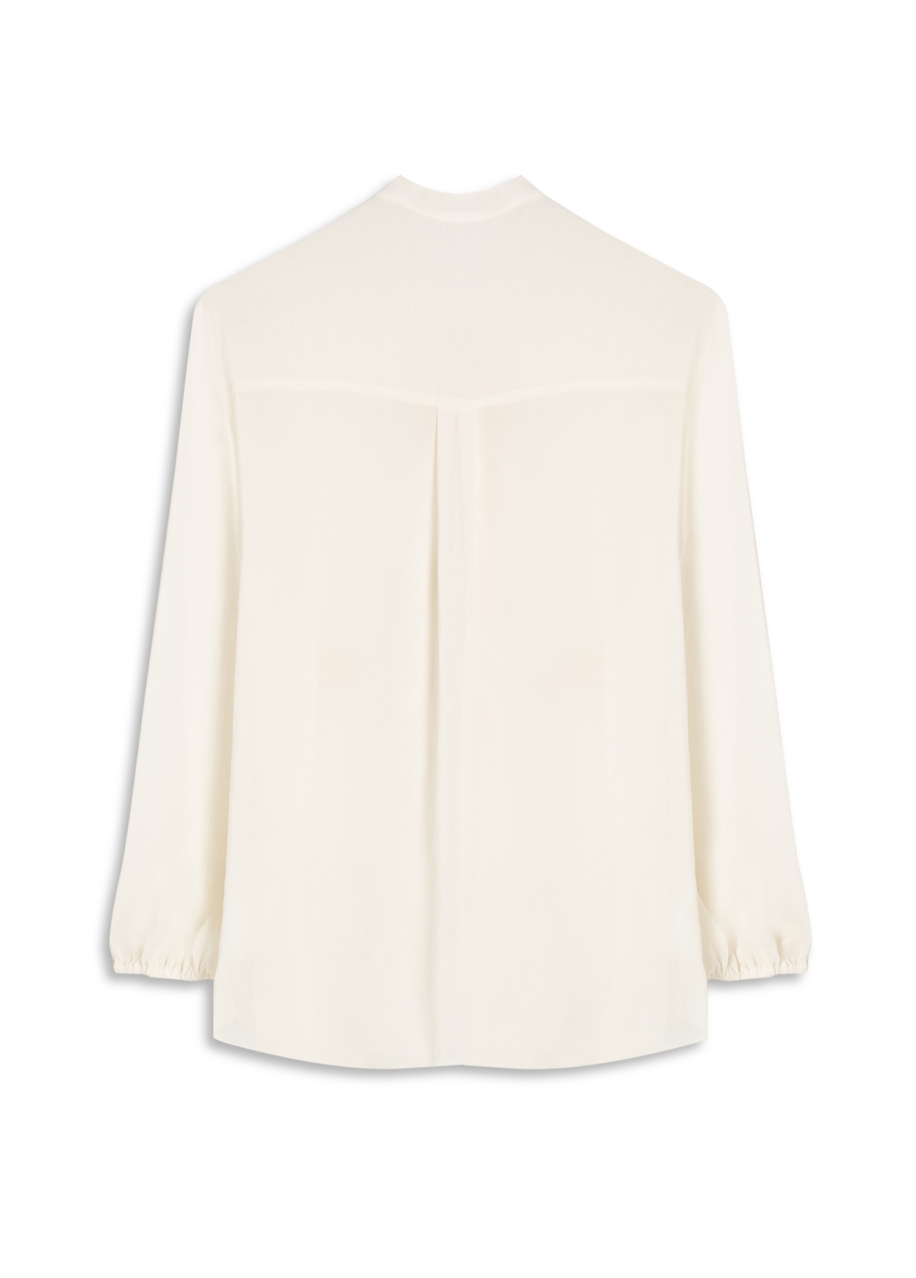 Blusa Chiffon Ruflle Shirt Off White