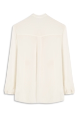 Blusa Chiffon Ruflle Shirt Off White