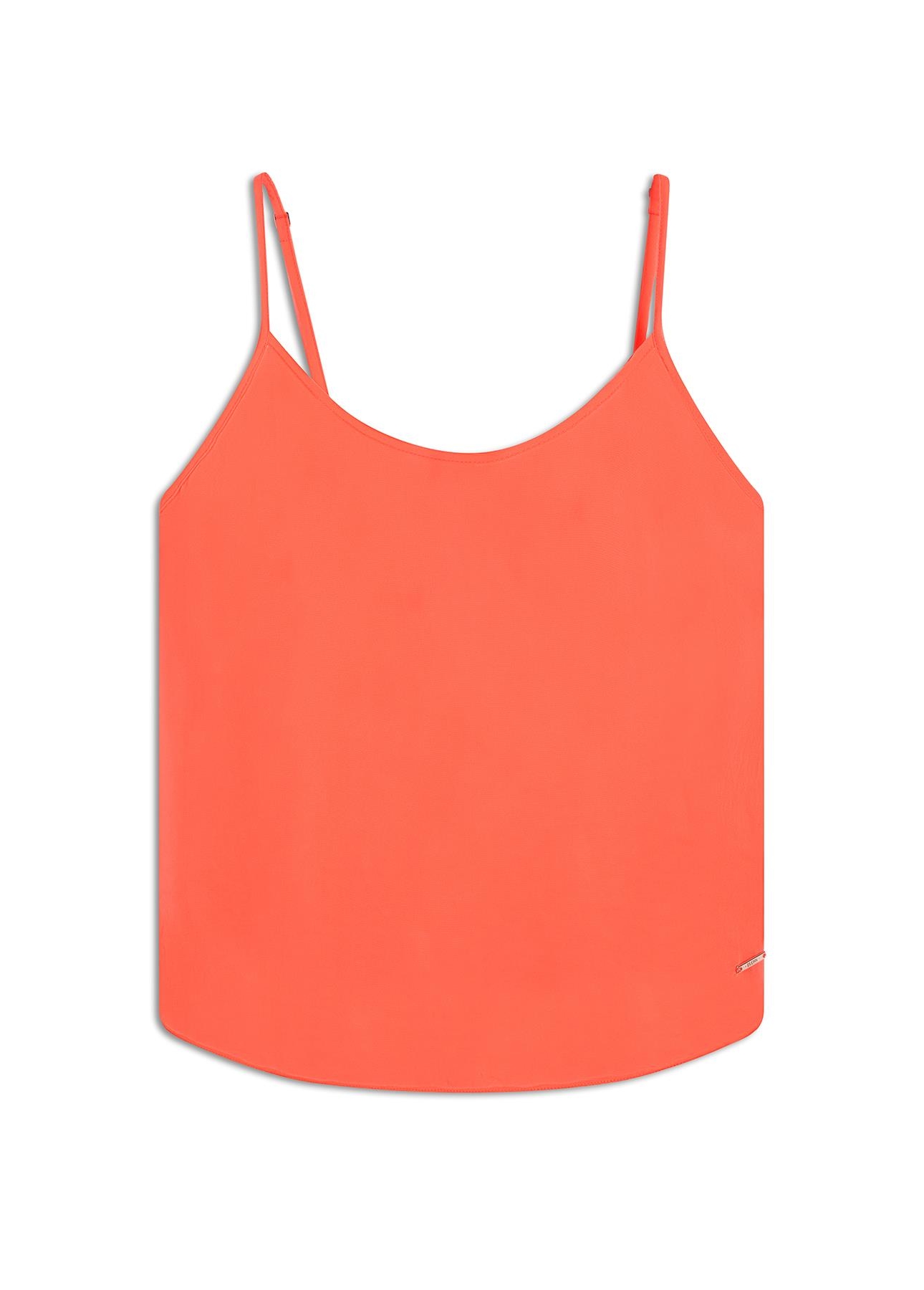 Blusa Chiffon Strappy Pink Fluor