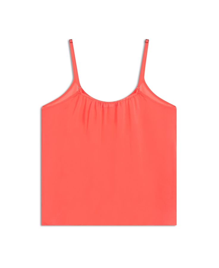 Blusa Chiffon Strappy Pink Fluor