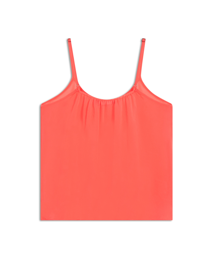 Blusa Chiffon Strappy Pink Fluor
