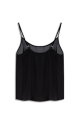 Blusa Chiffon Strappy Preto