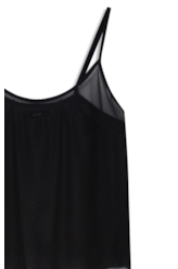 Blusa Chiffon Strappy Preto
