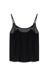 Blusa Chiffon Strappy Preto