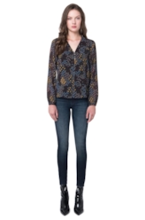 Blusa Chiffon Touch Rosemary Preto