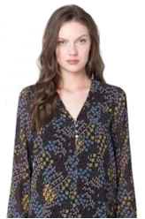 Blusa Chiffon Touch Rosemary Preto