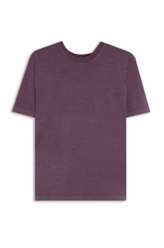 Blusa Co Ellus Cursive Washed Roxo