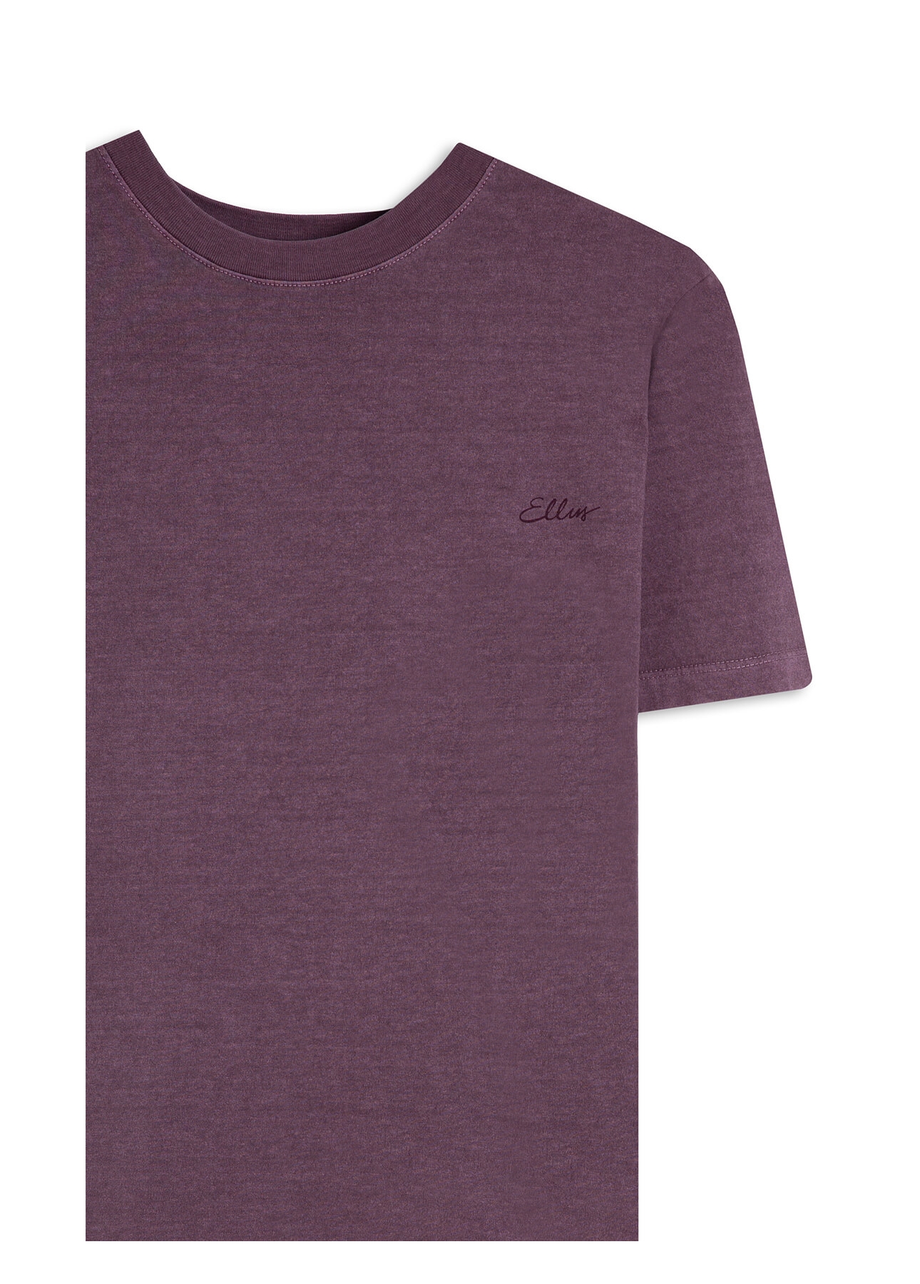 Blusa Co Ellus Cursive Washed Roxo